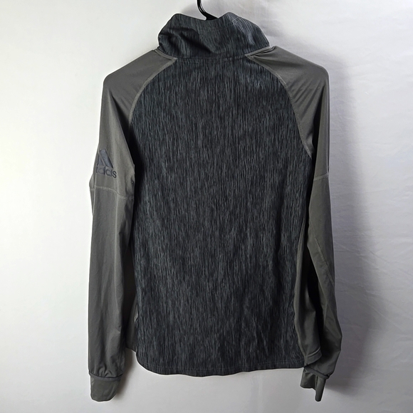 Adidas Climalite Pullover Women's Gray Heather 1/4 Zip Top Sz M - Picture 6 of 11